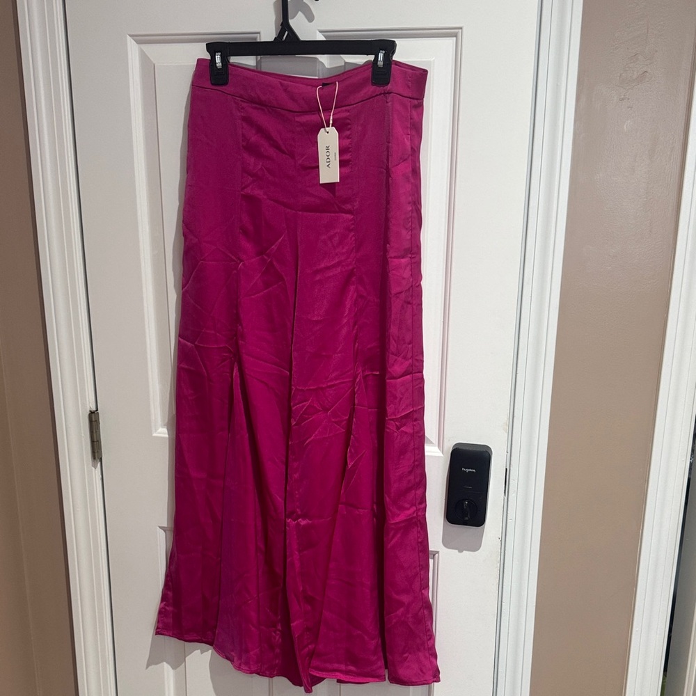 Adore Magenta Wide Leg Pants